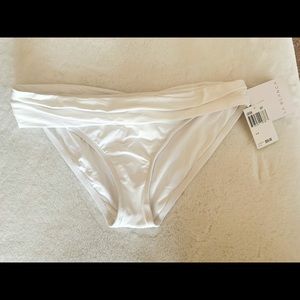 NWT La Blanca Bright White Bikini Bottoms,Size 12